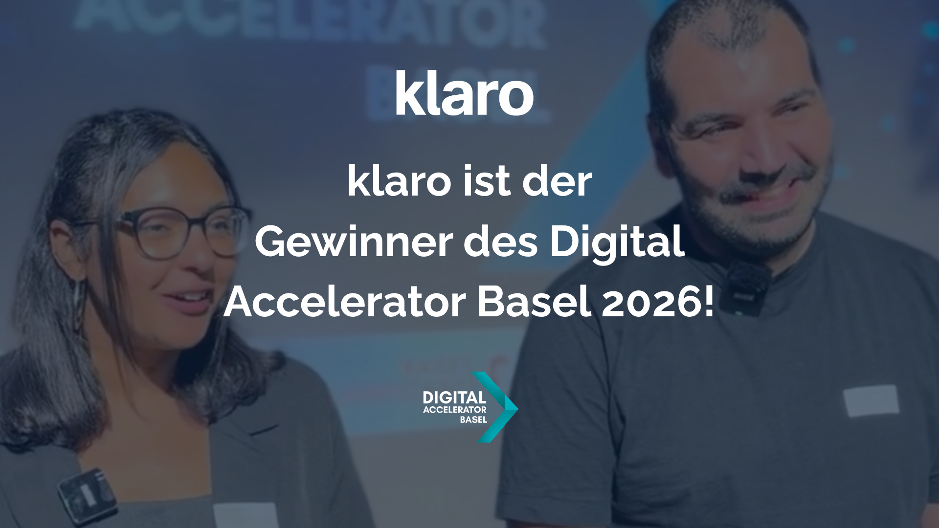 klaro ist der Gewinner des „Digital Accelerator Basel“ 2026!